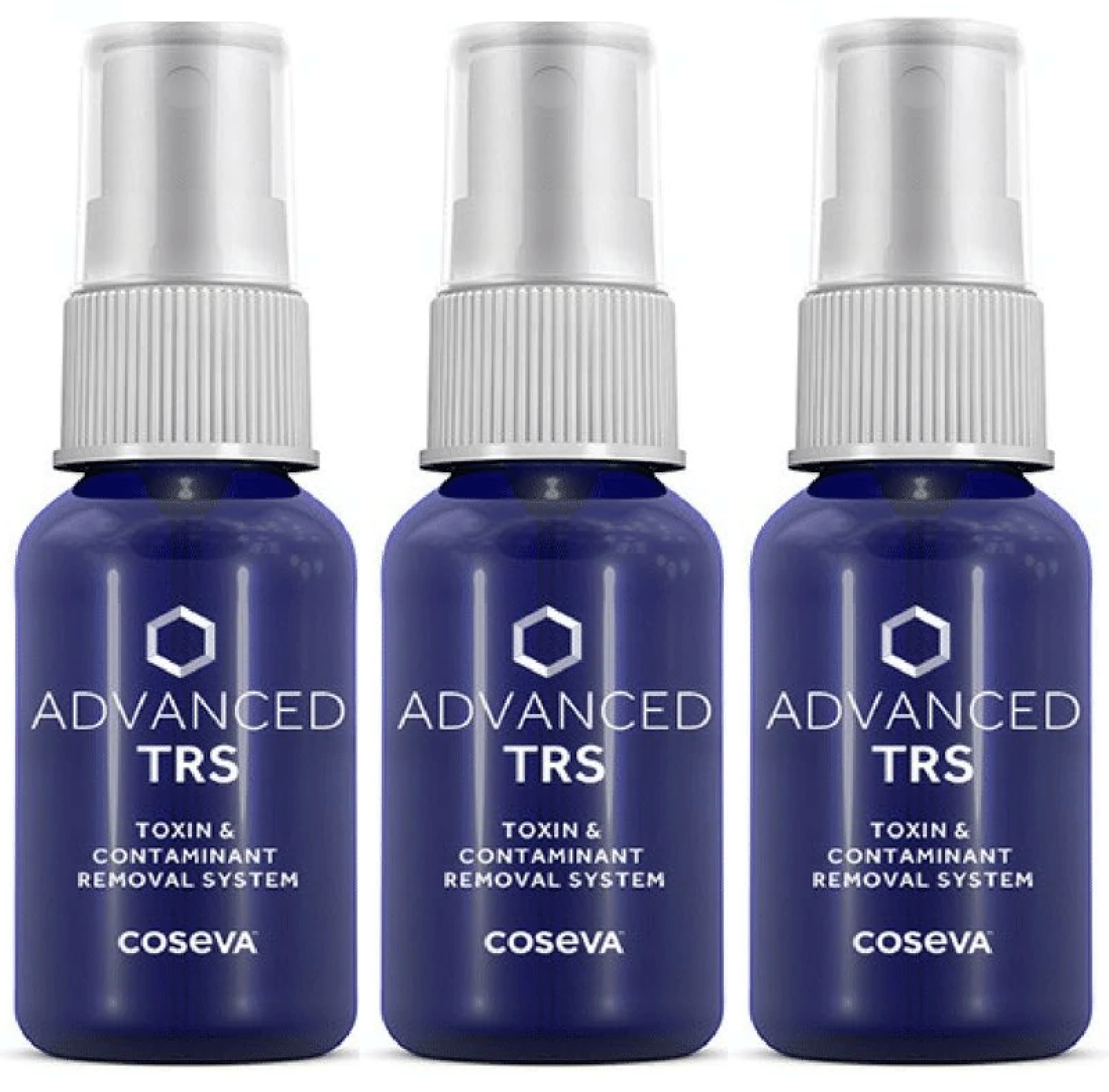 Coseva Advanced TRS 3 Glass Bottles Ultimate Zeolite Detox Spray