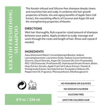 Load image into Gallery viewer, Kerotin Freshening Shampoo Ingredients Label