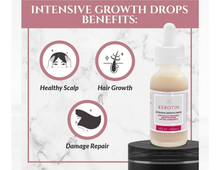 Load image into Gallery viewer, Kerotin Intensive Hair Growth Drops Benefits Healthy Scalp Hair Growth Damage Repair